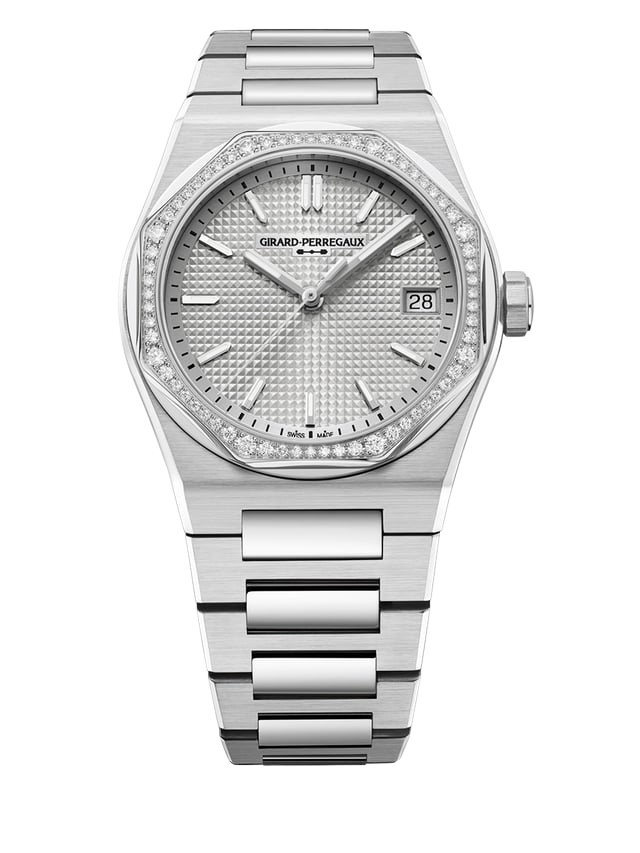 Girard-Perregaux Laureato Fifty Selfwinding in stainless steel with an artisanal Clous de Paris dial