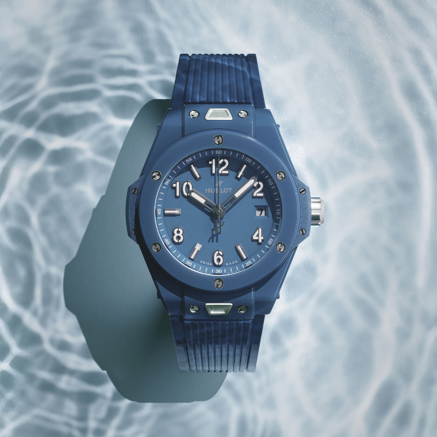 Hublot Big Bang Ceramic 33mm in Peach, Mint Green and Petrol Blue — first time 33mm Big Bang presented without diamonds, monochrome ceramic