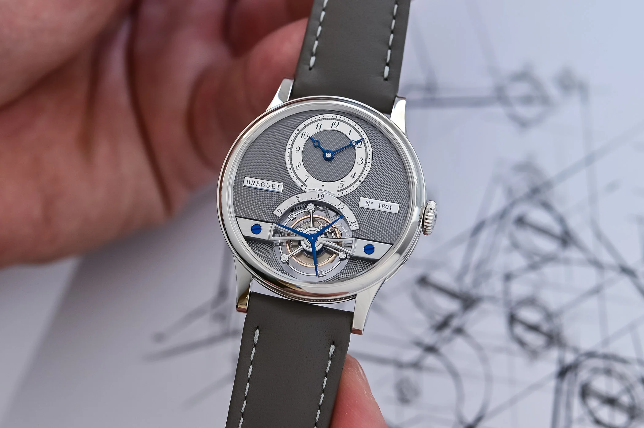 Breguet Classique Tourbillon 7357 — 35mm in Breguet gold with Clous de Paris guilloché dial and traditional tourbillon at 6 o'clock