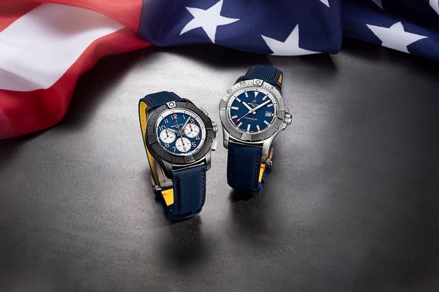 Breitling Avenger Automatic 42 and Avenger B01 Chronograph 42 America250 — the official America 250th anniversary watches in partnership with America250