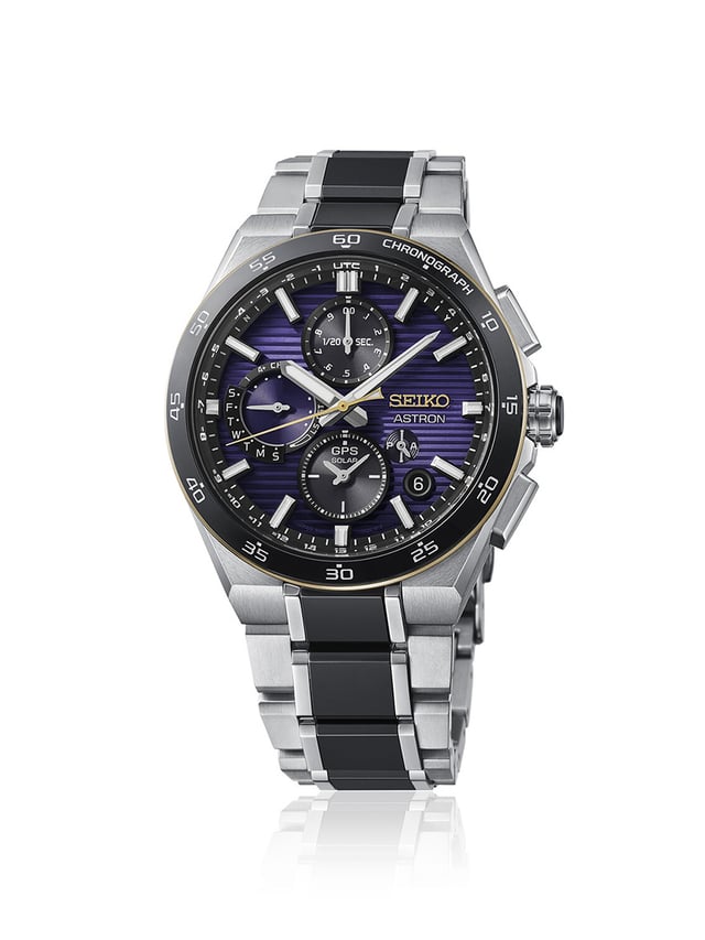 Seiko Astron GPS Solar 145th Anniversary HAB011J1 — Edo Murasaki purple with titanium and ceramic, 2,000-piece limited edition