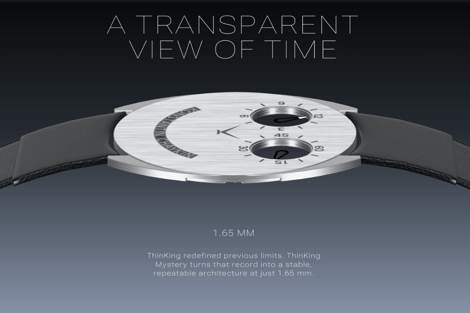 1.65mm case profile of the Konstantin Chaykin ThinKing Mystery