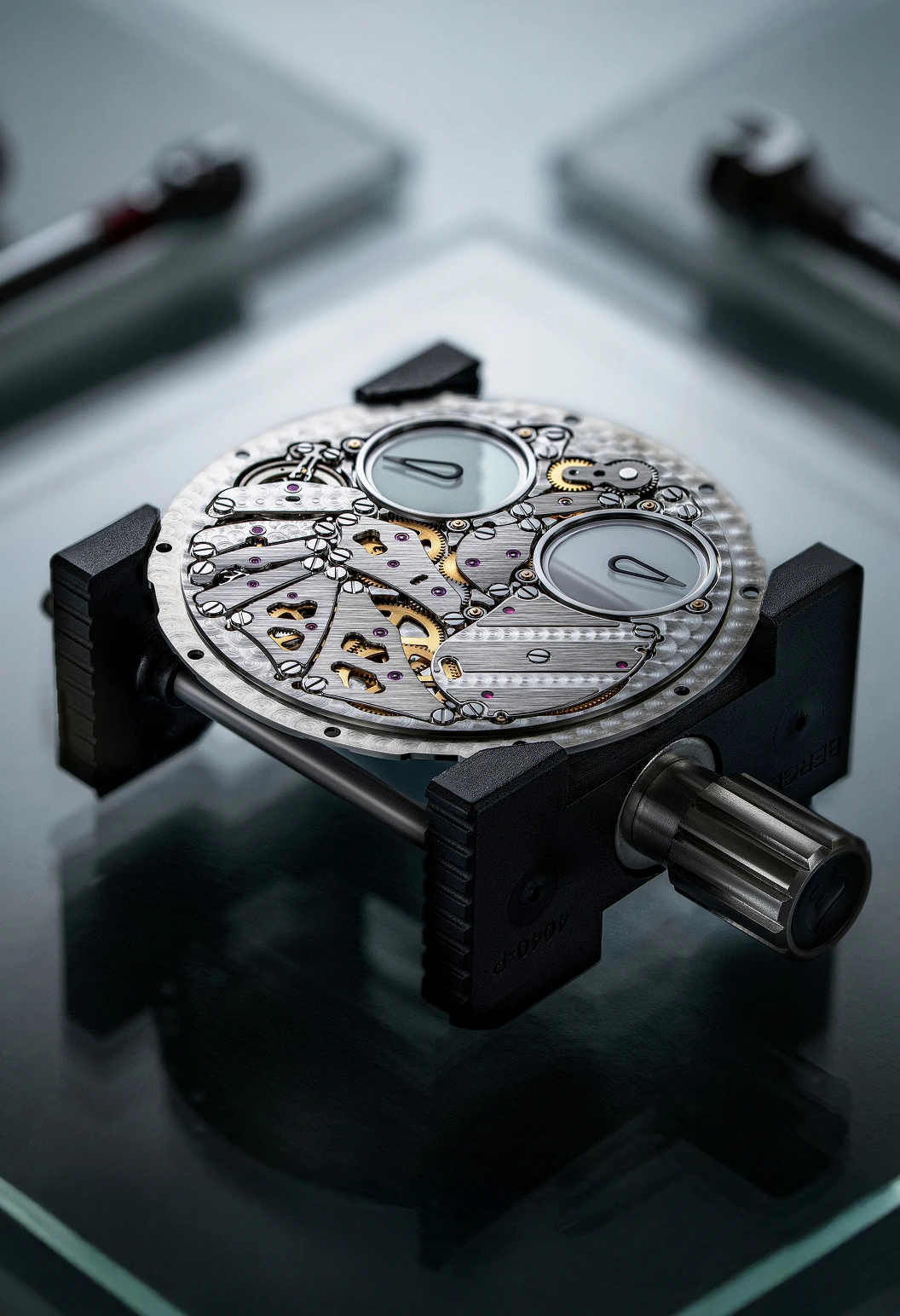 Calibre K.23-3.1 integrated into the caseback of the ThinKing Mystery